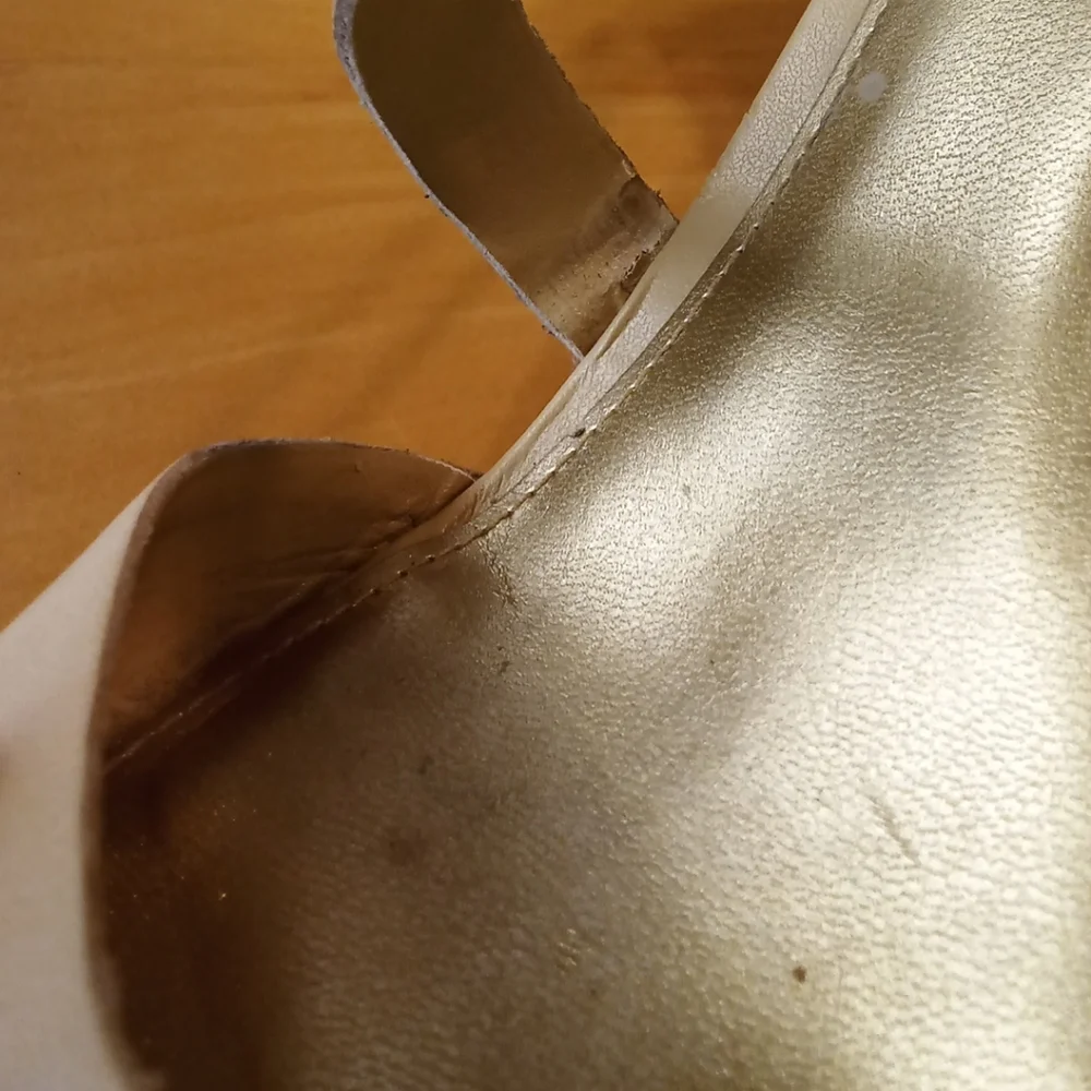 Lauren Ralph Lauren Leather Strappy Wedge Sandal Size 8.5.